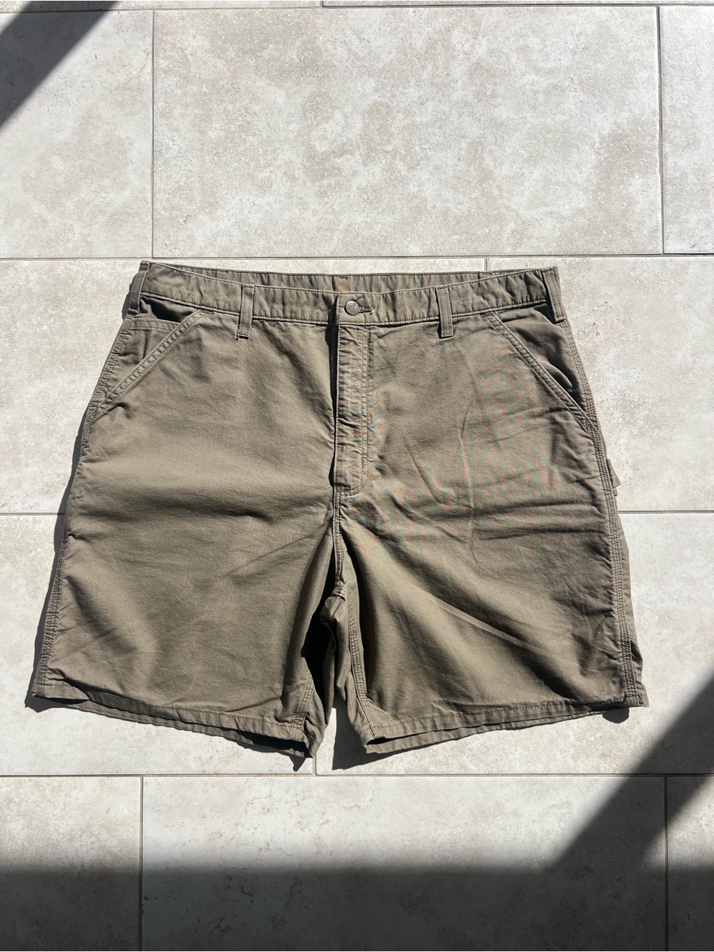 Carhartt B144 Carpenter Shorts Size 40 Olive/Army Green Original Fit